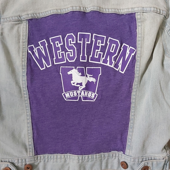 Forever 21 reworked denim Western Uni jacket - Picture 3 of 5
